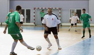 Борисов по време на анти-СПИН мача.