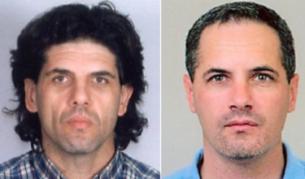 Издирваните братя Емил (л) и Евгени (д) Милеви, известни като Крокодилите