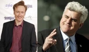 Джей Лено (вдясно) се оказа заплаха за новото място на Конан