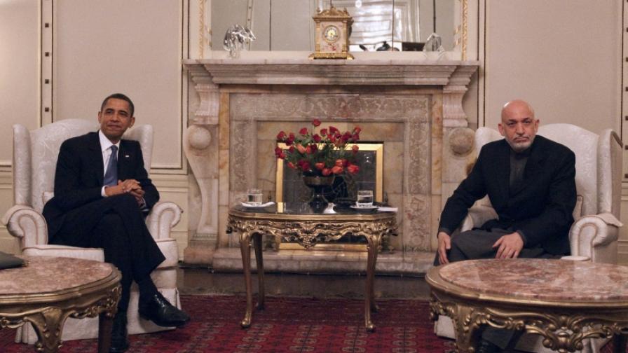 Барак Обама на необявено предварително посещение в Афганистан
