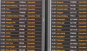 Хиляди полети са отменени заради праха от вулкана в Исландия