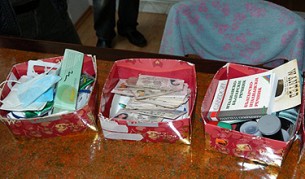 Част от иззетите вещи