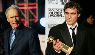 Клинт Истууд (вляво) и Хоакин Финкис (вдясно)