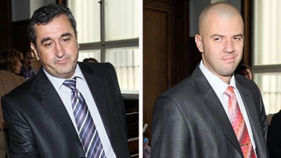 Раиф Мустафа (л) и Росен Маринов в съда