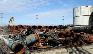 Скрап, натрупан на площадката на АЕЦ "Белене"