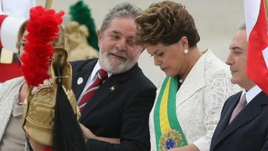 Луис Инасиу Лула да Силва и Дилма Русеф вече като президент