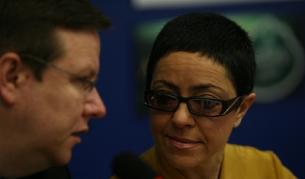 Редакторите на "Галерия" Кристина Патрашкова (д) и Явор Дачков