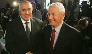 Премиерът Бойко Борисов и генералният секретар на Съвета на Европа Торбьорн Ягланд по време на конференцията