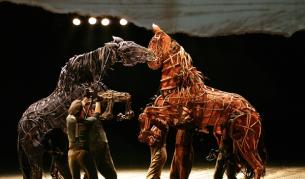 Сцена от спектакъла War Horse