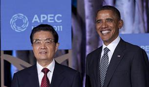 Ху Дзинтао и Барак Обама