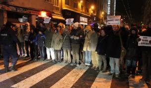 Протестиращите в центъра на София