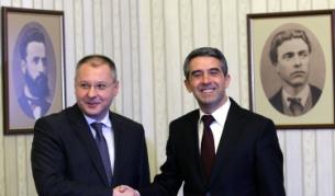Президентът Росен Плевнелиев се срещна с ръководството на БСП, начело със Сергей Станишев