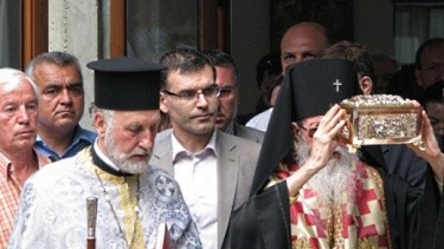 Август 2010 г.: Лития за пренасяне на мощите в Созопол