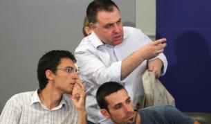 Пресконференцията след срещата в Министерския съвет на представители на правителството и противниците на Закона за горите