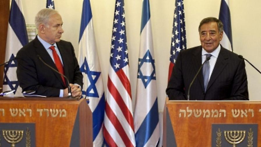 Нетаняху (вляво) и Панета