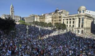 Протестът в Порто, Португалия
