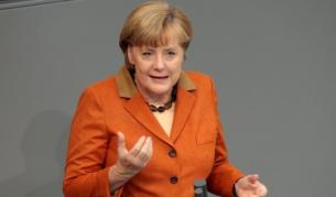 Ангела Меркел пред долната камара на германския парламент