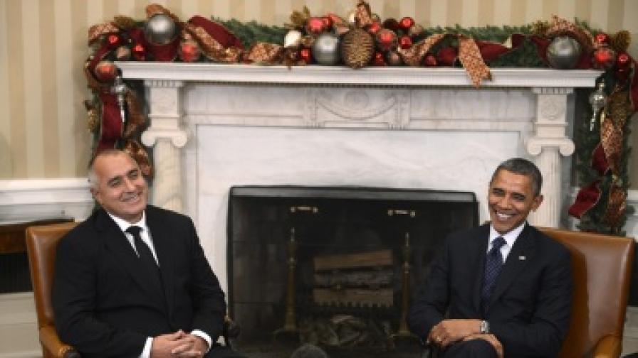 Бойко Борисов и Барак Обама в Овалния кабинет