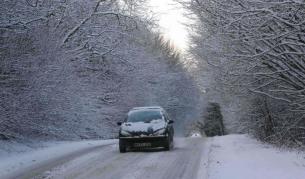 Снегът е покрил Линкълншиър в Източна Англия