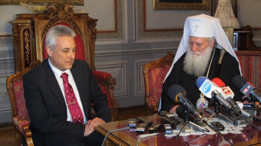 Марин Райков и патриарх Неофит