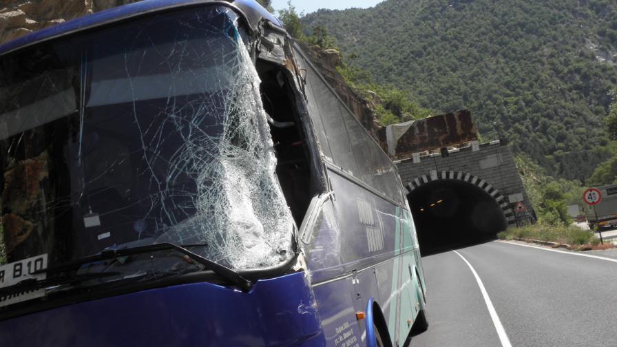 Катастрофа между два автобуса в Кресненското дефиле