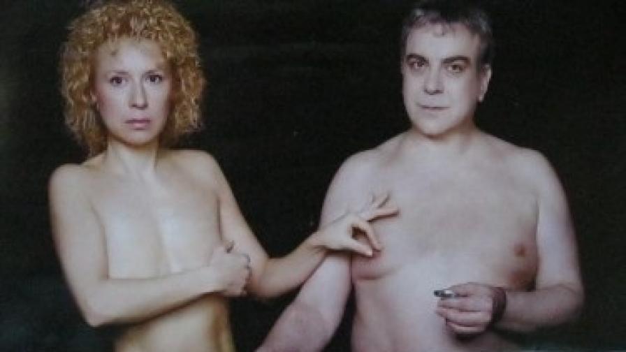 Силвия Лулчева и Владимир Пенев на сцената в Лондон