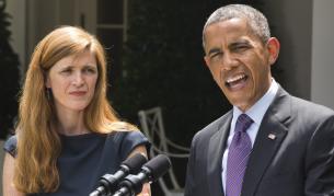 Саманта Пауър и Барак Обама