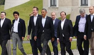 Обама явно е имал предвид  снимки, като тази от срещата на Г-8 в Северна Ирландия през юни 2013 г.