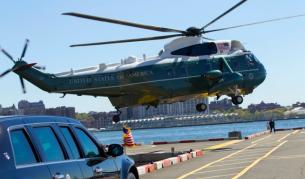 Президентът на САЩ Обама в понеделник пристигна в Ню Йорк за сесията на Общото събрание на ООН