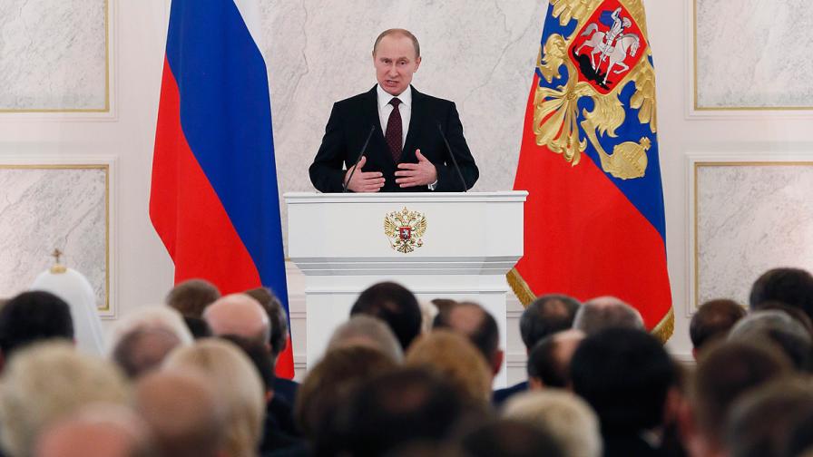 Владимир Путин: Русия не претендира за световна или регионална хегемония