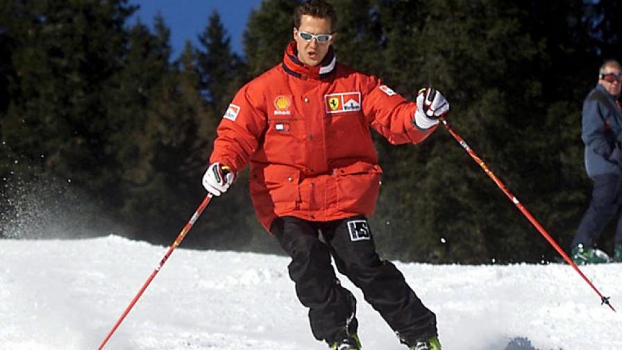 Михаел Шумахер със сериозна,  но не опасна травма на главата след падане от ски